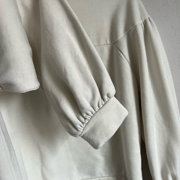 Banana Republic Cream Sweatshirt Women S Boho Work Career Business Preppy - Picture 3 of 4